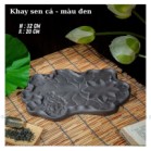 Khay Trà  Sen Cá Gốm Sứ Bát Tràng Gốm Tử Sa Đựng Ấm Chén Uống Trà