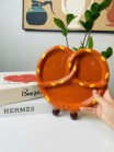 Bộ sưu tập PangPang gốm sứ gồm đĩa bánh quẩy size to 2 màu nâu hồng cốc PangPang thìa quẩy