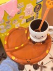 Bộ sưu tập PangPang gốm sứ gồm đĩa bánh quẩy size to 2 màu nâu hồng cốc PangPang thìa quẩy