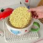 Tô nắp táo voi 3D quai xanh lá đường kính 16.5cm cao 7.5cm cả nắp 12.5cm dung tích 750ml