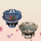 Bát  Sen Thả Hoa Minh Đường Tụ Thuỷ Màu MEN HỎA BIẾN NHAM THẠCH Nâu  Gốm Sứ Cao Cấp Bát Tràng