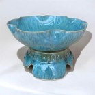 Bát  Sen Thả Hoa Minh Đường Tụ Thuỷ Màu MEN HỎA BIẾN NHAM THẠCH xanh ngọc  Gốm Sứ Cao Cấp Bát Tràng