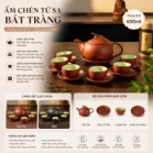 Bộ Ấm Chén Tử Sa Dáng Quả Cam Dung Tích 400ml
