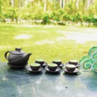 Bộ Ấm Chén Tử Sa Dáng Quả Cam Dung Tích 400ml