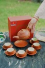 Bộ Ấm Chén Tử Sa Bưởi Hạc Dung Tích 400ml