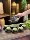 Bộ Ấm Chén Tử Sa Bưởi Hạc Lòng Xanh Dung Tích 400ml