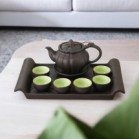Bộ Ấm Chén Tử Sa Bí Cao Khay Chữ Nhật Dung Tích 400ml