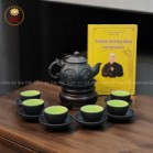 Bộ Ấm Chén Tử Sa Tứ Cảnh Bát Tràng 390ml